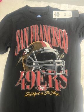 San Francisco 49ers Kids Black Graphic Tee